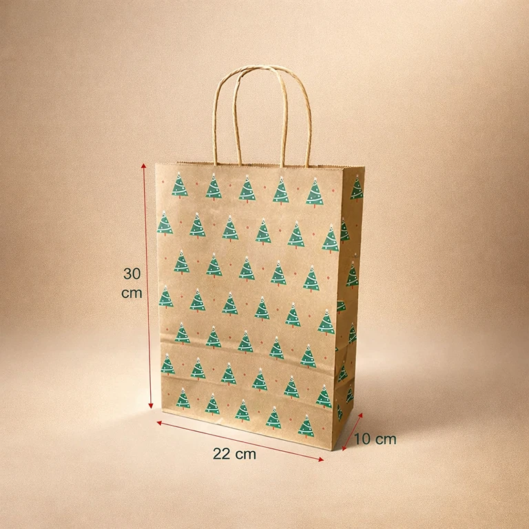 Bolsas de Papel Navidad 22 × 30 cm