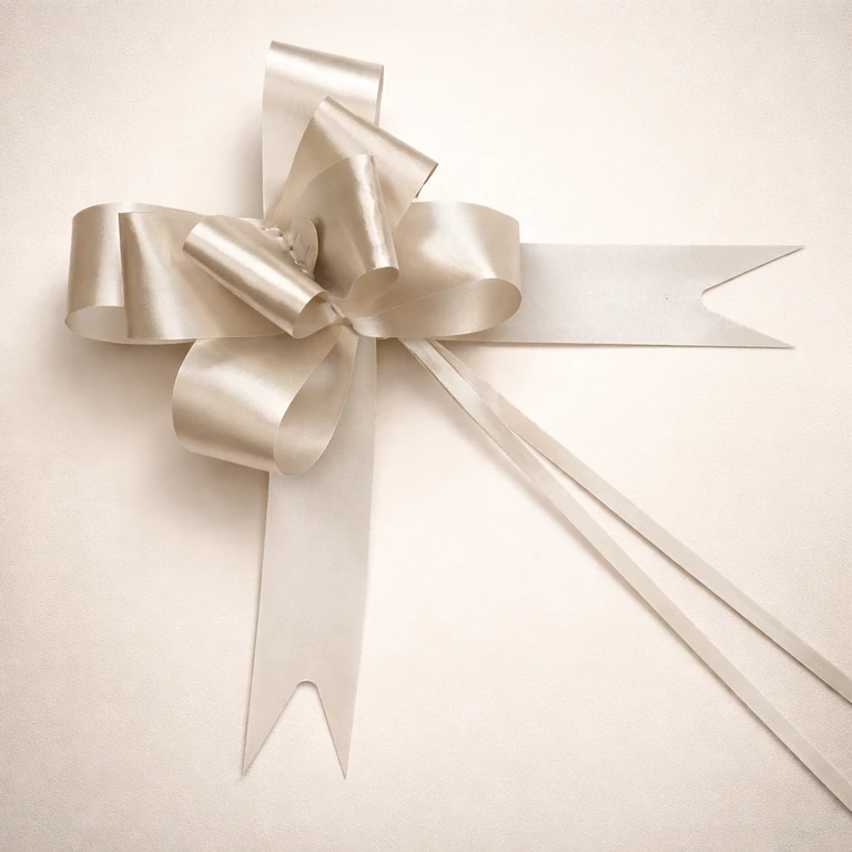 Cinta de Regalo Autoarmable Color Plata
