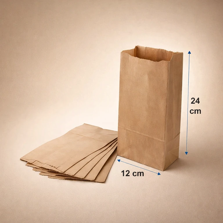 Saquitos de Papel Kraft T-1 12 × 24 cm