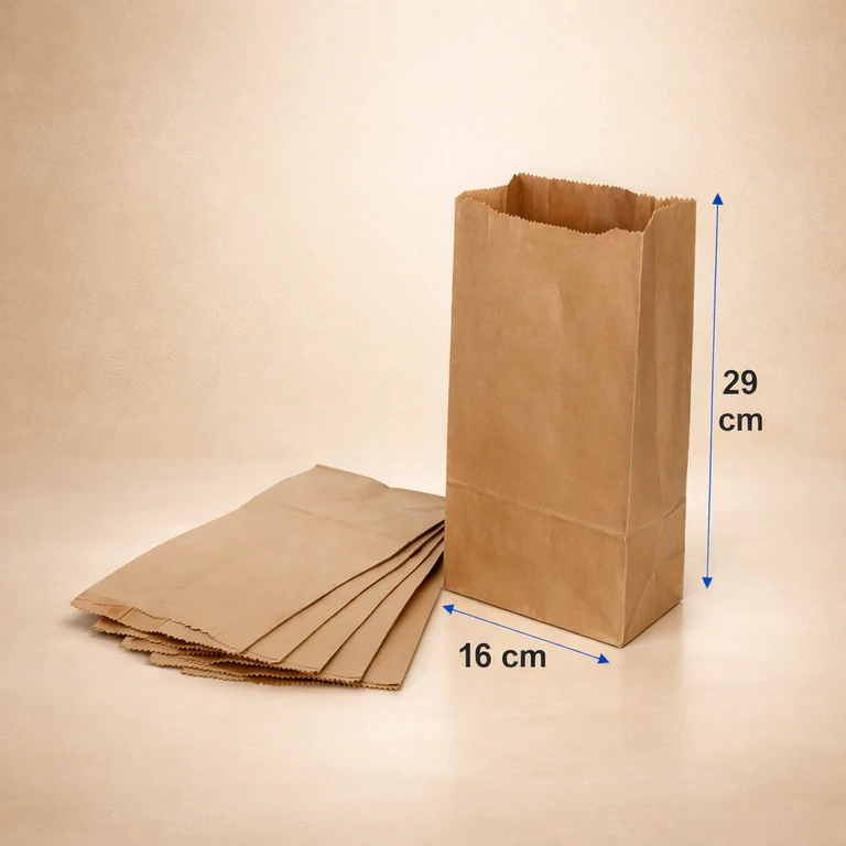 Saquitos de Papel Kraft T-2 16 × 29 cm