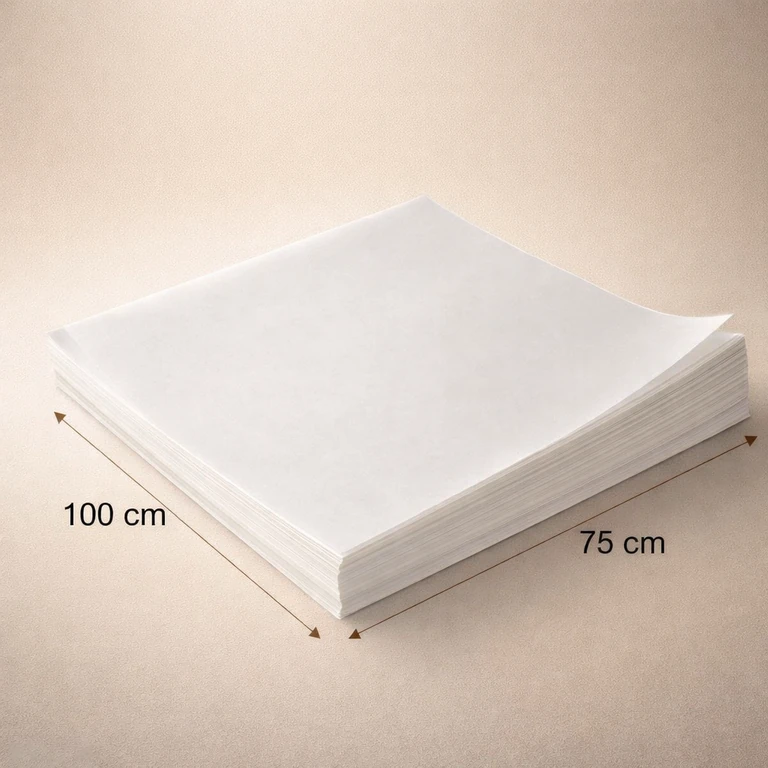 Resma Papel Mantequilla kit 7 anti humedad y antigrasa 500 Pliegos «100×75» 35 gramos