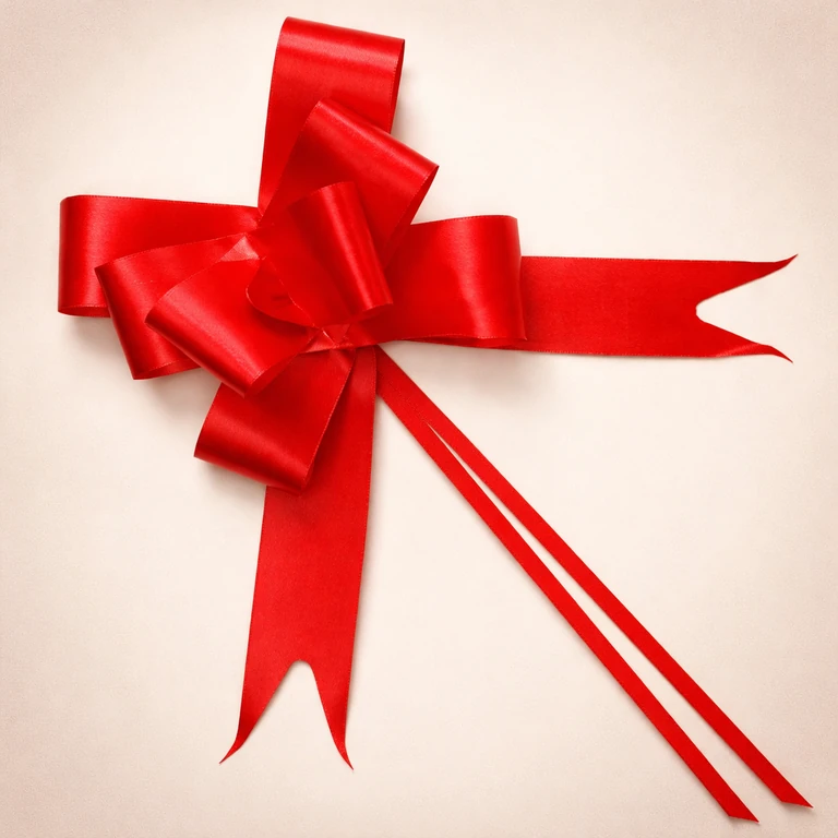 Cinta de Regalo Autoarmable Color Rojo
