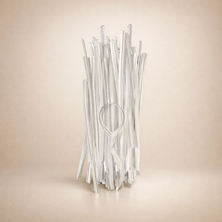 Amarra Plástica Blanca 7 cm (100 g, Aprox. 700 Unidades)