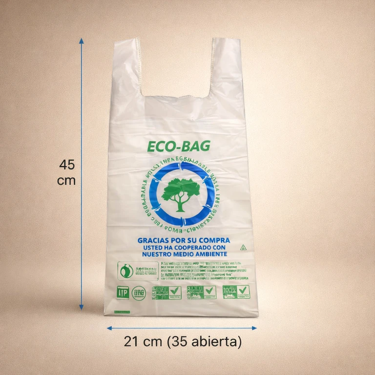 Bolsas Compostables Eco-Bag 35 × 45 cm