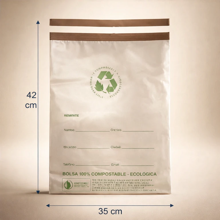 Sobre Courier Compostable Eco-Bag 35 × 42 cm