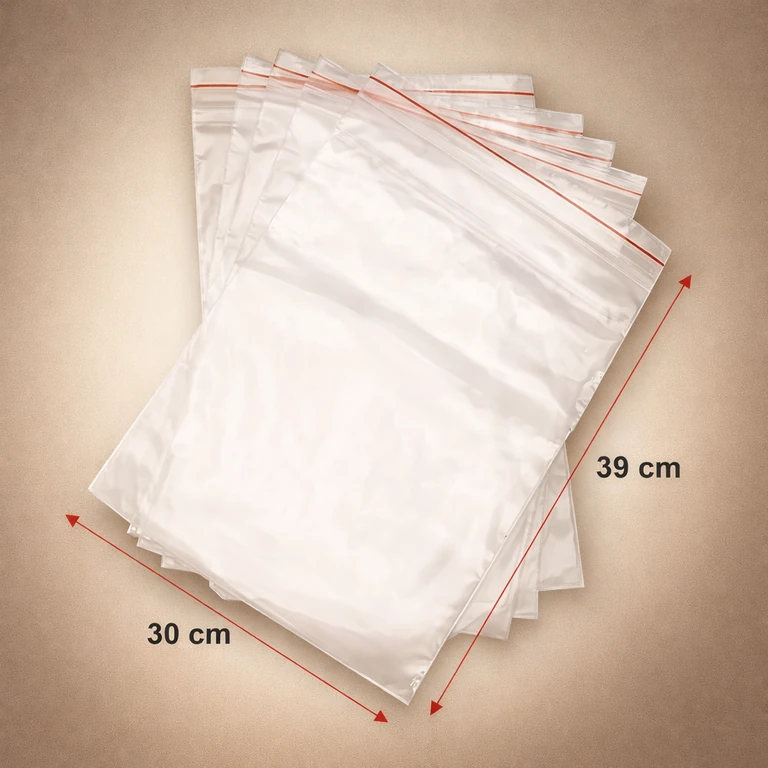 Bolsas de Celofán con Adhesivo 30 × 39 cm