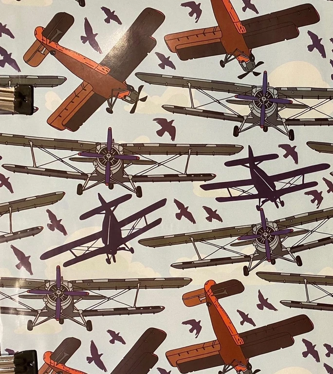 SOBRE DE PAPEL CON PEGAMENTO 30×40 CM AVIONES
