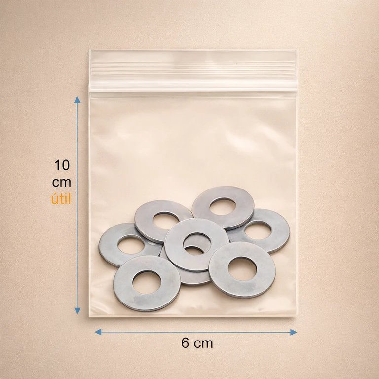 Bolsas Resellables Tipo Ziploc 6 × 10 cm