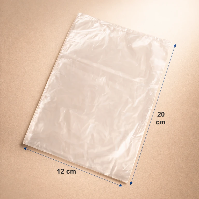 Bolsas de Polietileno Simple 25–30 Micrones 12 × 20 cm