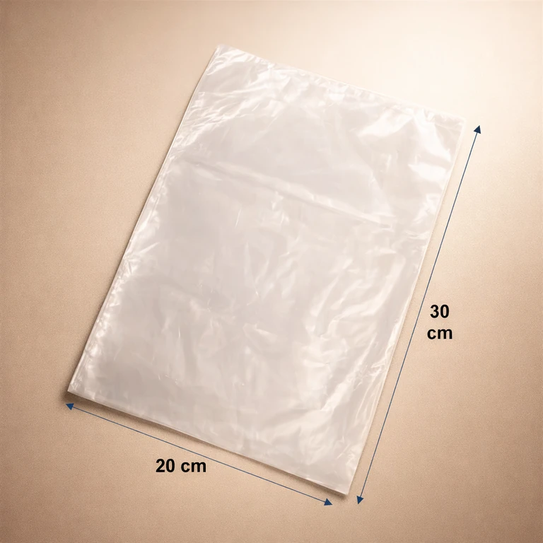 Bolsas de Polietileno Simple 25–30 Micrones 20 × 30 cm