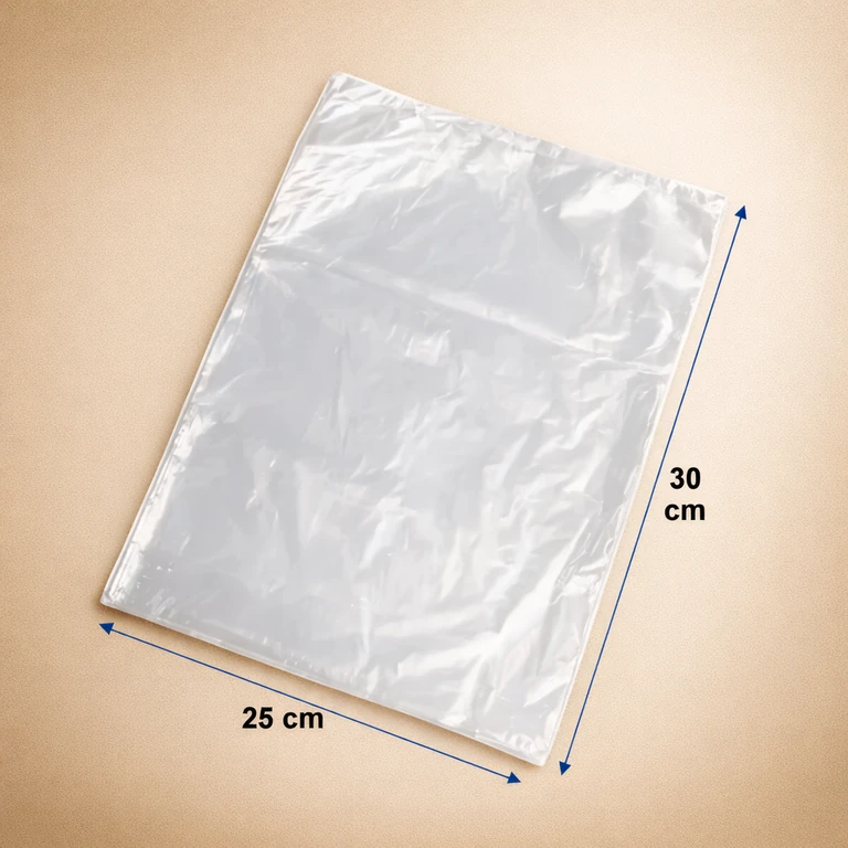Bolsas de Polietileno Simple 25–30 Micrones 25 × 30 cm