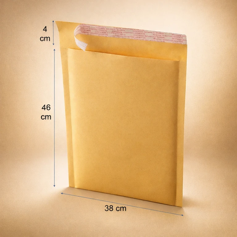 Sobre courier acolchado de papel kraft