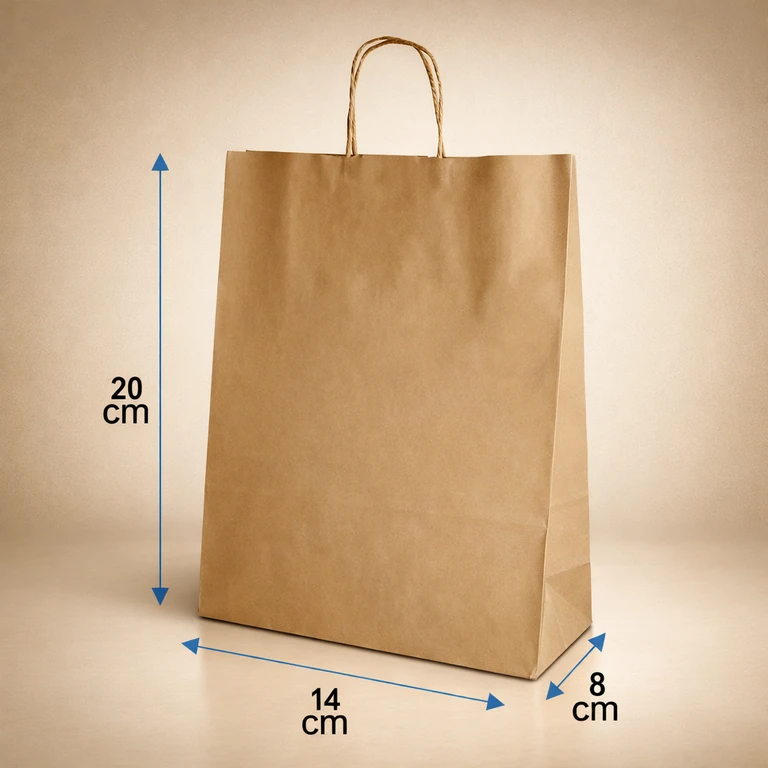 Bolsas de Papel Kraft 14 × 20 cm