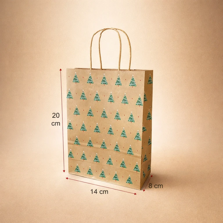 Bolsas de Papel Navidad 14 × 20 cm