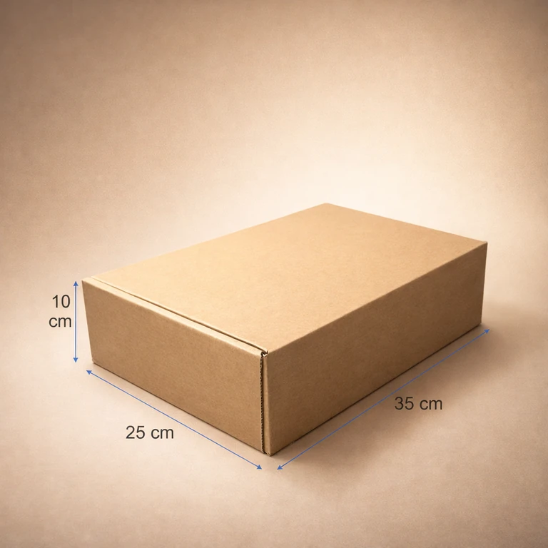 Caja de Cartón Premium Autoarmable 35 × 25 × 10 cm