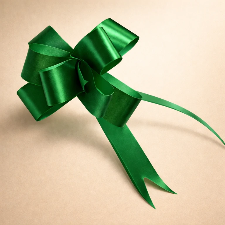 Cinta de Regalo Autoarmable Color Verde
